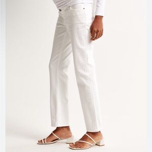 Abercrombie & Fitch White Ankle Straight maternity Jeans Size 14